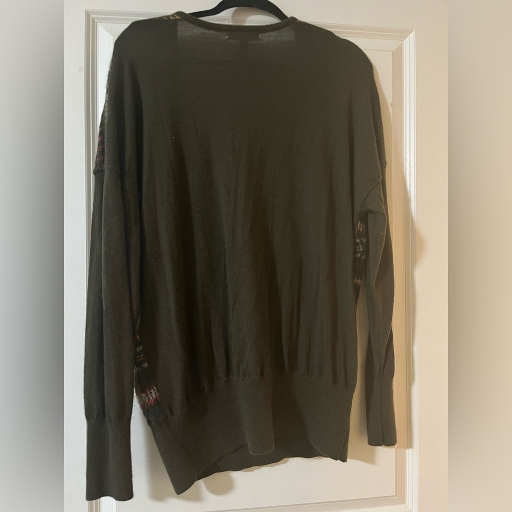 Lands’ End Fair Isle Wool Sweater - Picture 2 of 4